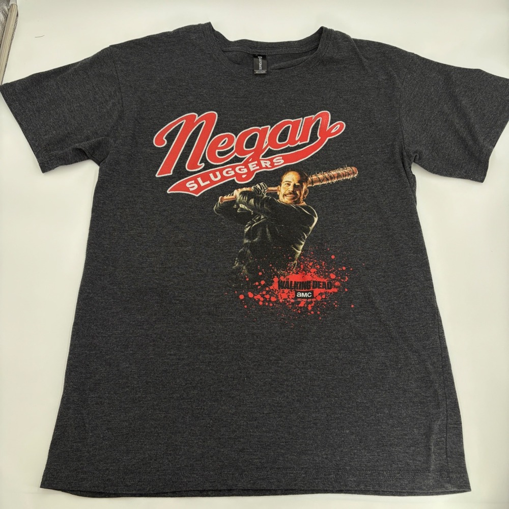 Negan Lucille Sluggers Walking‎ Dead AMC Graphic Tee LootCrate M Horror, zombie